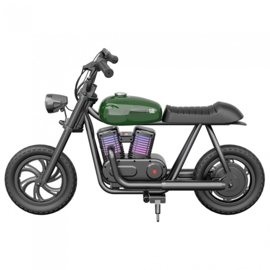 Hyper Gogo Pioneer 12 Plus Elektrická motorka pre deti, zelená