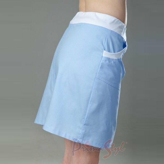Primastyl Dámska zdravotnícka sukňa MARCELA s pružným pásom, svetlo modrá, veľ. XXL