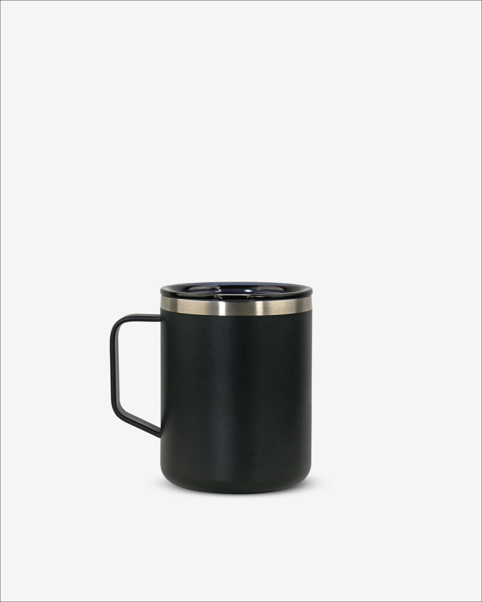 Runbott Mug Nerezový termohrnček s izoláciou, 400 ml, Čierny