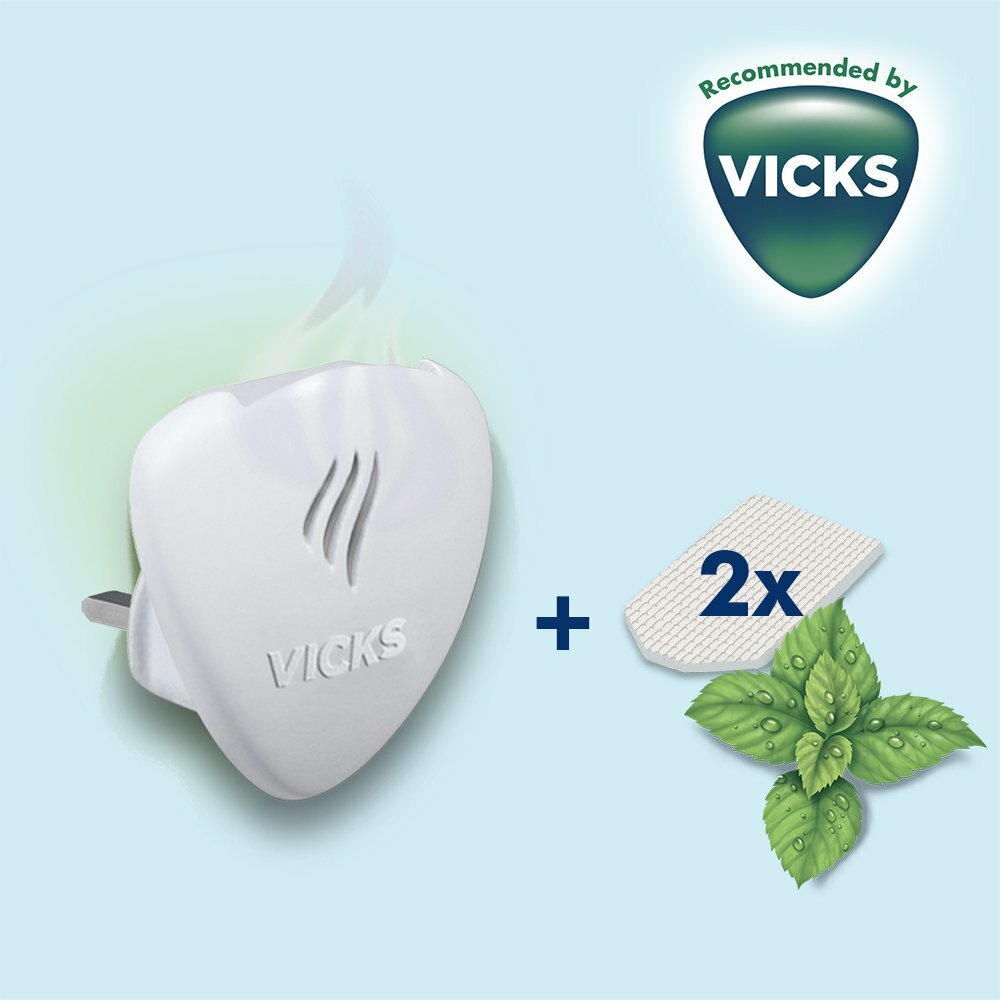 VICKS VH1700EEMEAV1 NEW Vonný difuzér s 2 vonnými vankúšikmi