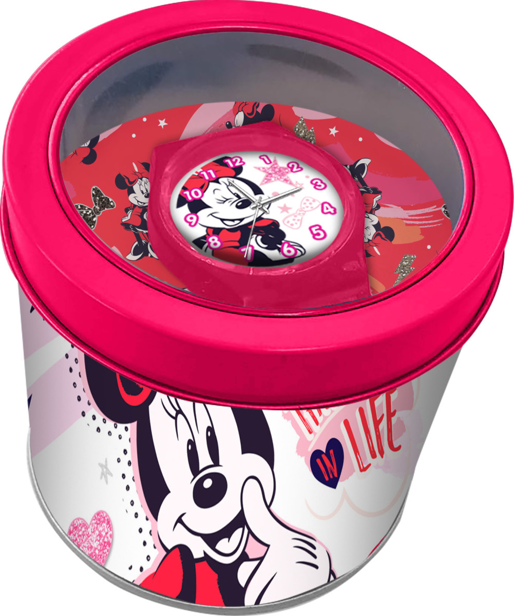 Kids Euroswan Analógové hodinky v kovovej krabičke, Mickey Mouse