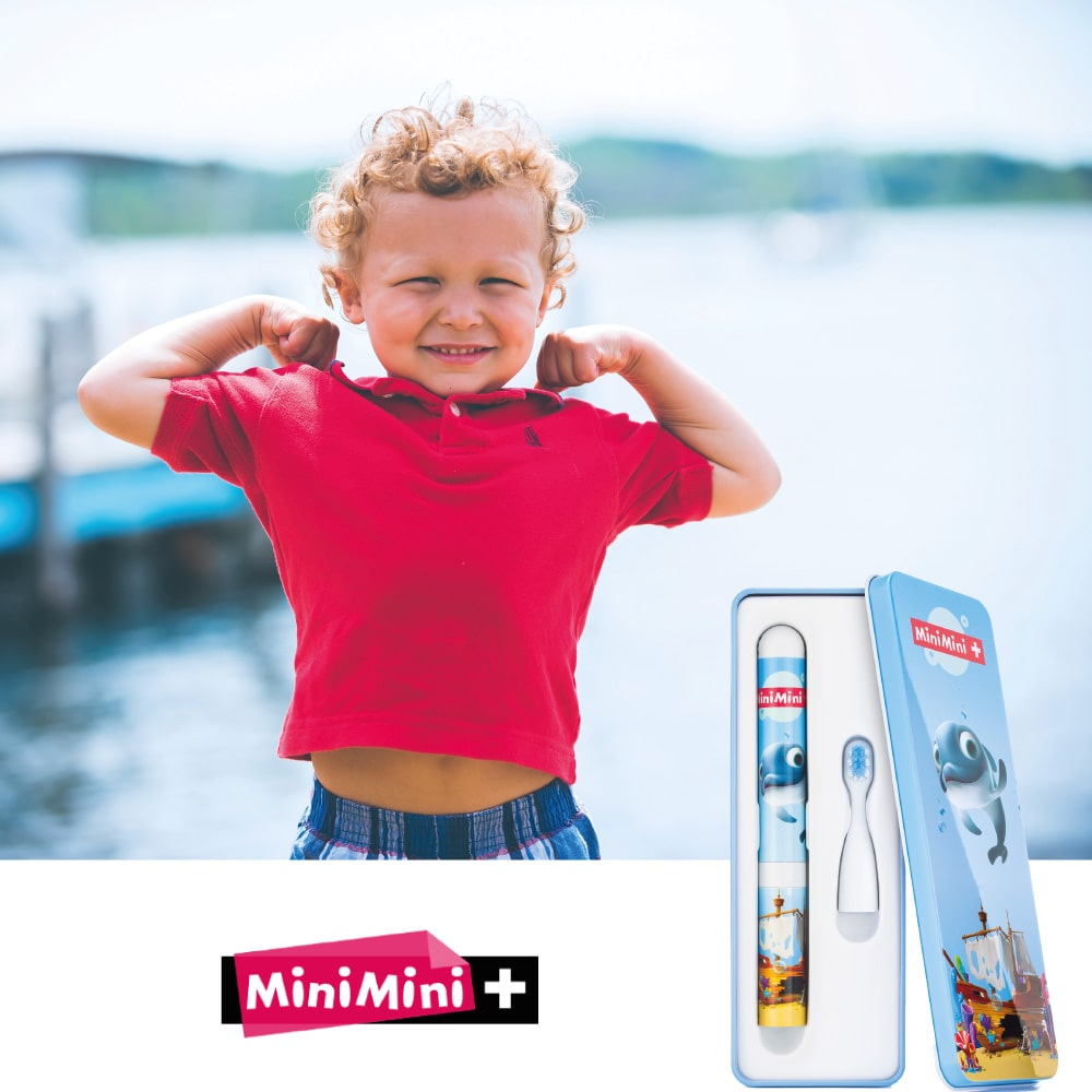 VITAMMY SMILE MiniMIni+ Detská sonická zubná kefka, Delfín Finek, od 3 rokov