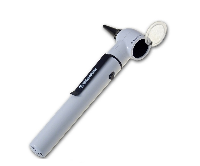 Riester e-scope® Smerový otoskop e-scope® s 2,5V xenónovým osvetlením s puzdrom, biely