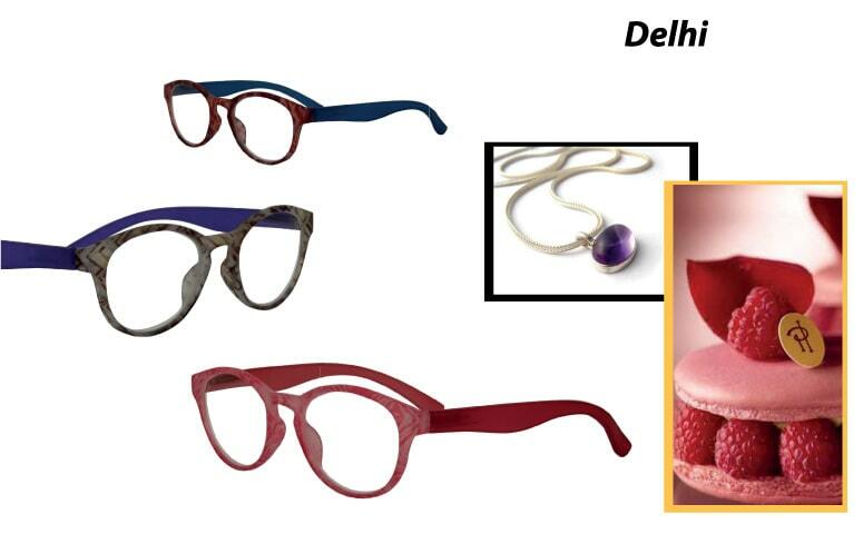 Visiomed France Delhi, dioptrické okuliare na čítanie, +3,5, hnedá/fialová