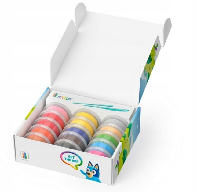 HEJ CLAY BLuey Set Modelovacia hmota set, Bluey a priatelia