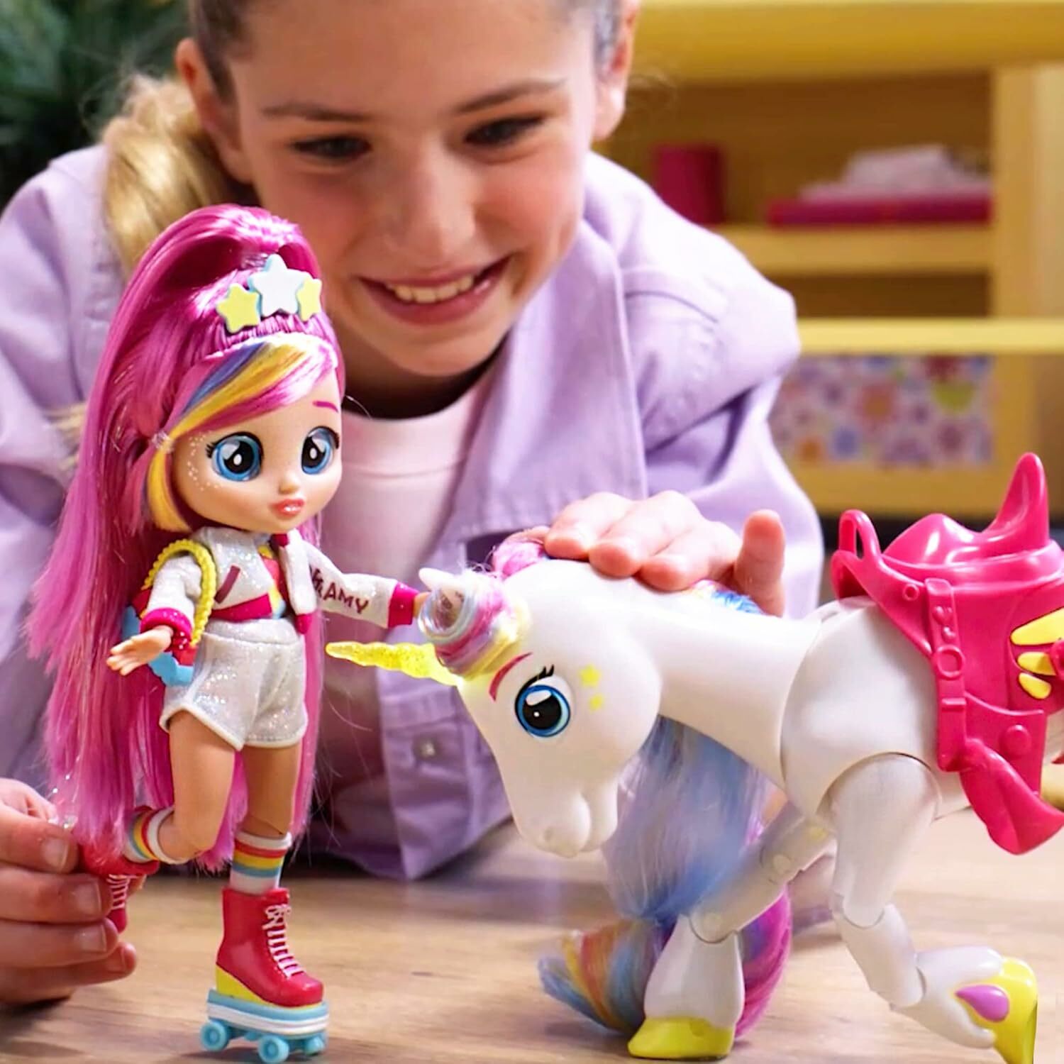 IMC Toys Cry Babies - Bff serie- Doll Dreamy & Ream The Unicorn