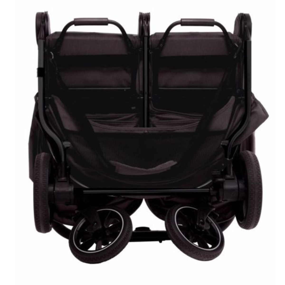 Baby Monsters Easy Twin 4 Ultra úzky kočík pre dvojičky (šírka 65 cm),  šedý