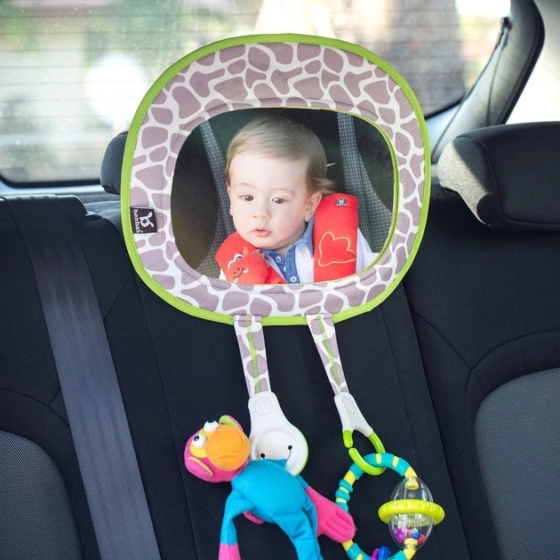 Benbat Car Mirror Organizer – Zrkadlo do auta s príveskom na hračky a doplnky