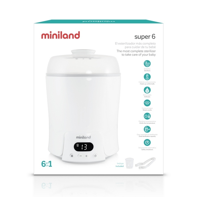Miniland Sterilizátor a Ohrievač  fliaš, Viacúčelové zariadenie 6v1