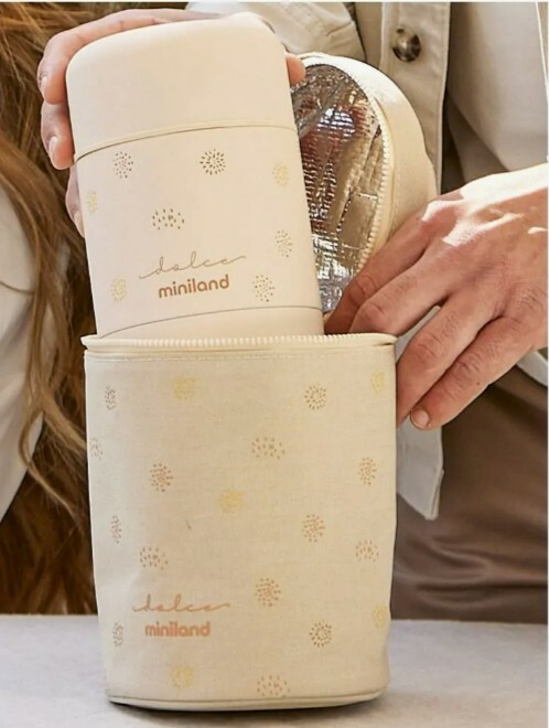 Miniland Dolce Termoobal na fľašu, 700 ml, vanilkový