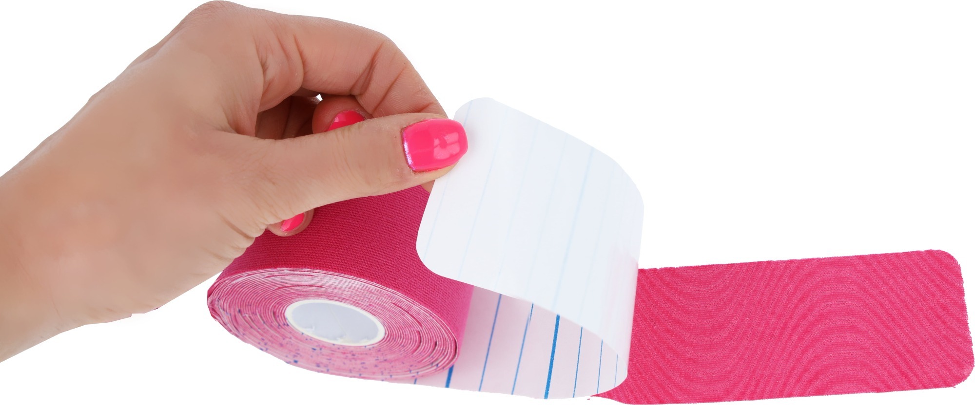 NOVAMA KINO2 PRE-CUT Predstrihaná kineziologická páska 5cmx5m/so segmentami 25cm, ružová