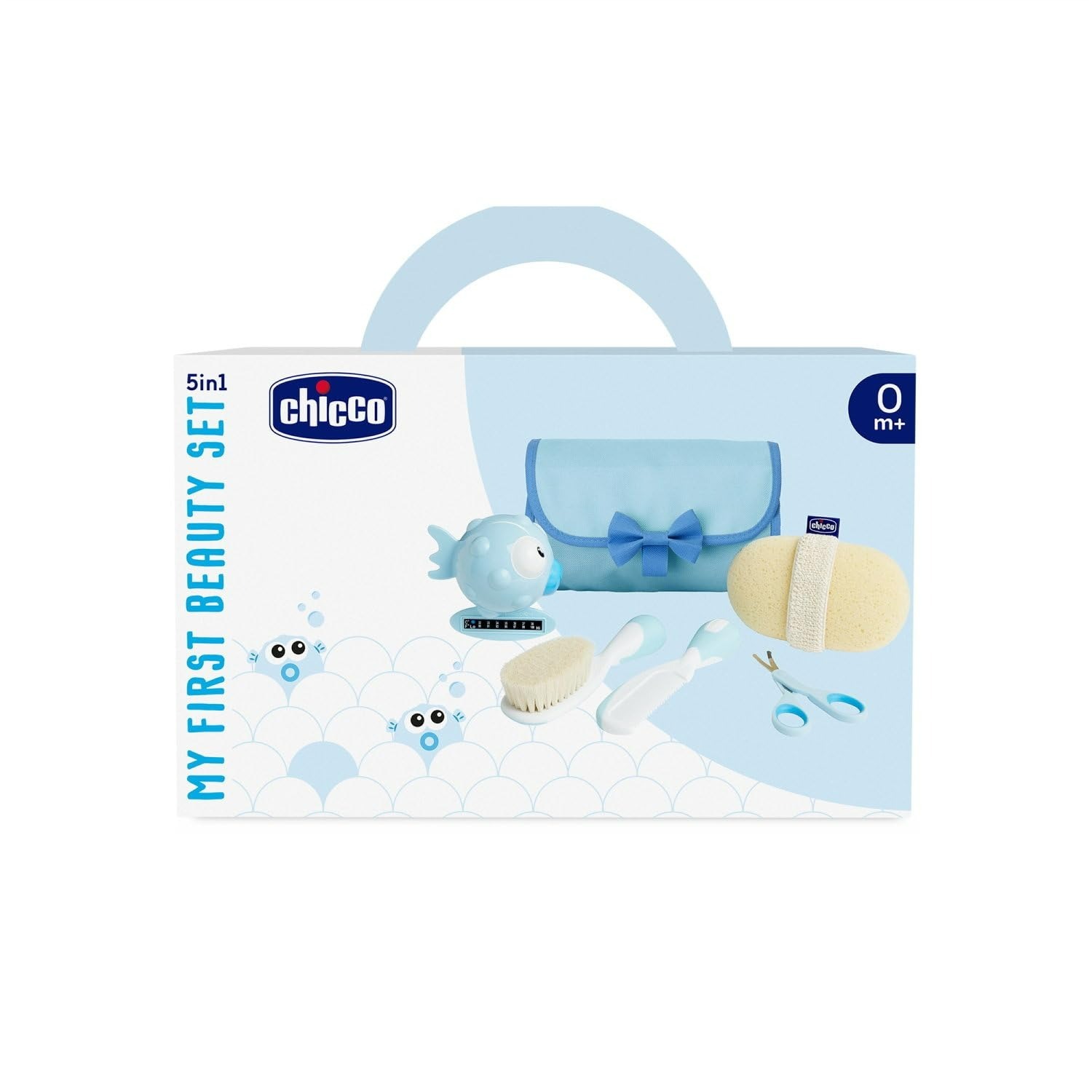 Chicco 5-dielna sada starostlivosti o dieťa, modrá