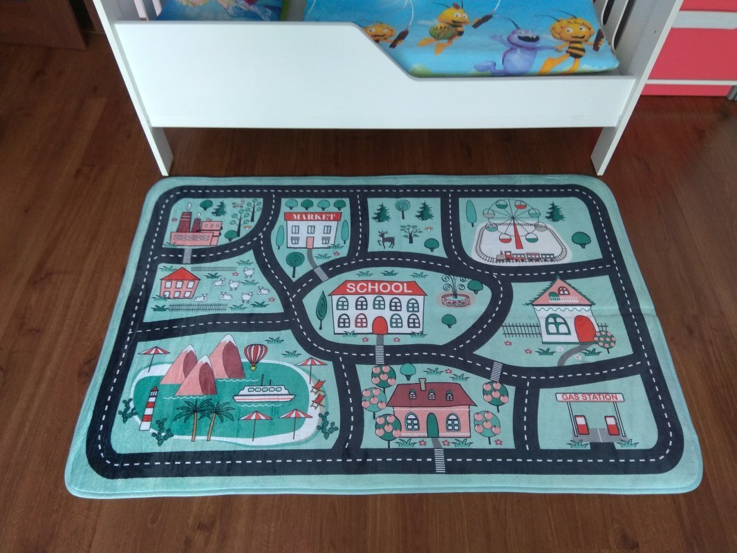 Detský koberec Ultra Soft, 100x150, Mesto