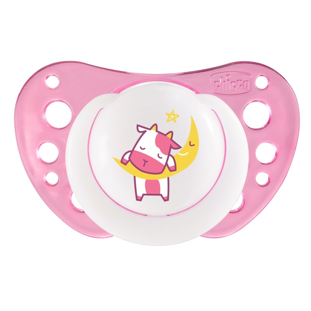 Chicco Physio Air Lumi Upokojujúci cumlík svietiaci v tme, 16m+
