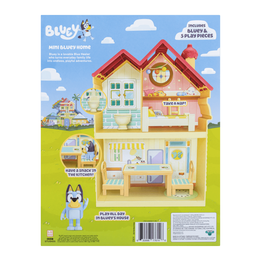 BLUEY Mini Home Playset, Domov - set figúrka s príslušenstvom