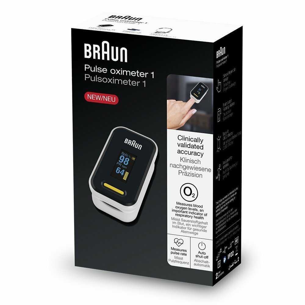 BRAUN 1 YK-81CEU Pulzný oxymeter s OLED displejom