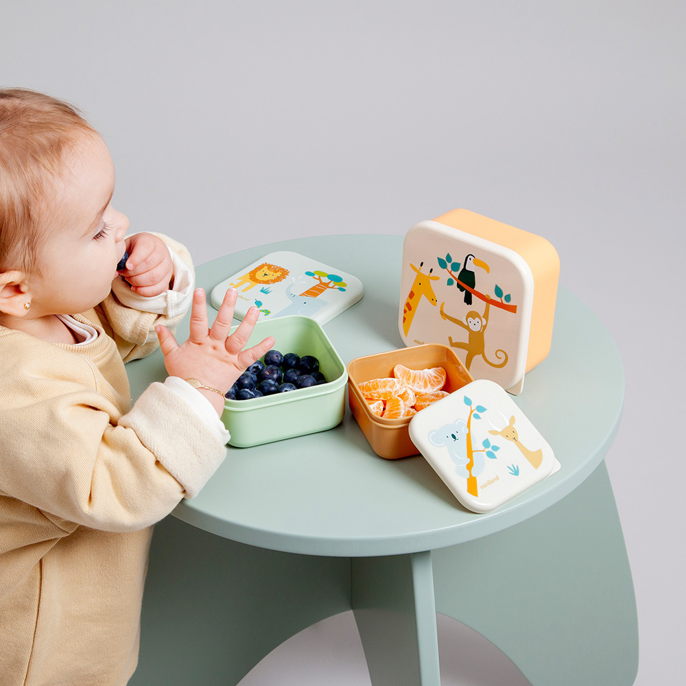 Miniland Sada 3 nádob na jedlo - Džungľa