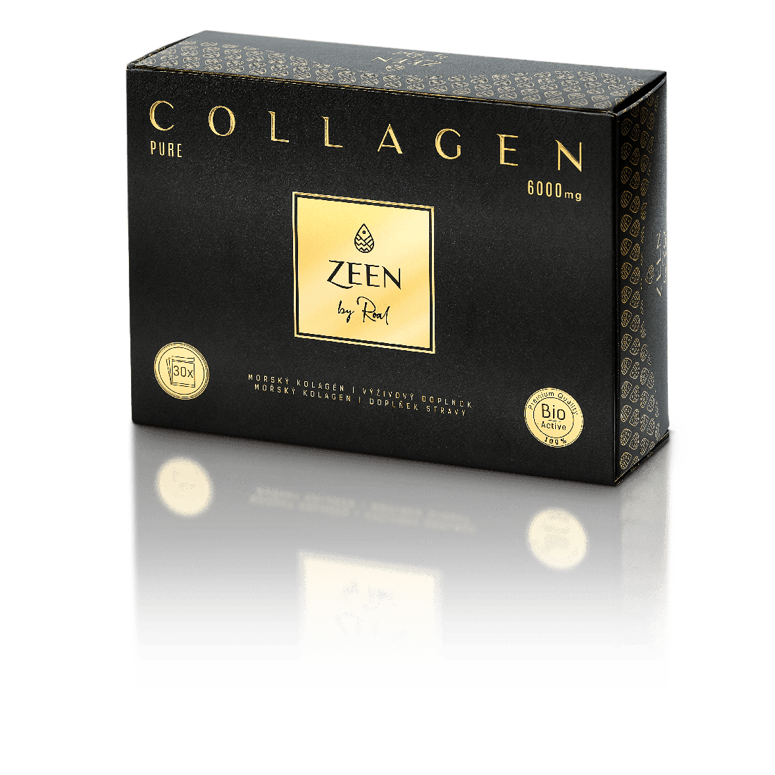 ZEEN Collagen pure 6000mg, Výživový doplnok-Morský kolagén bez príchute, 30x6g