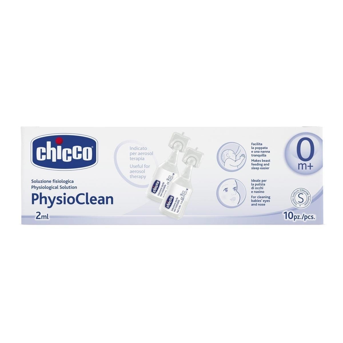 Chicco PhysioClean fyziologický roztok do nosa 2ml, 33ks