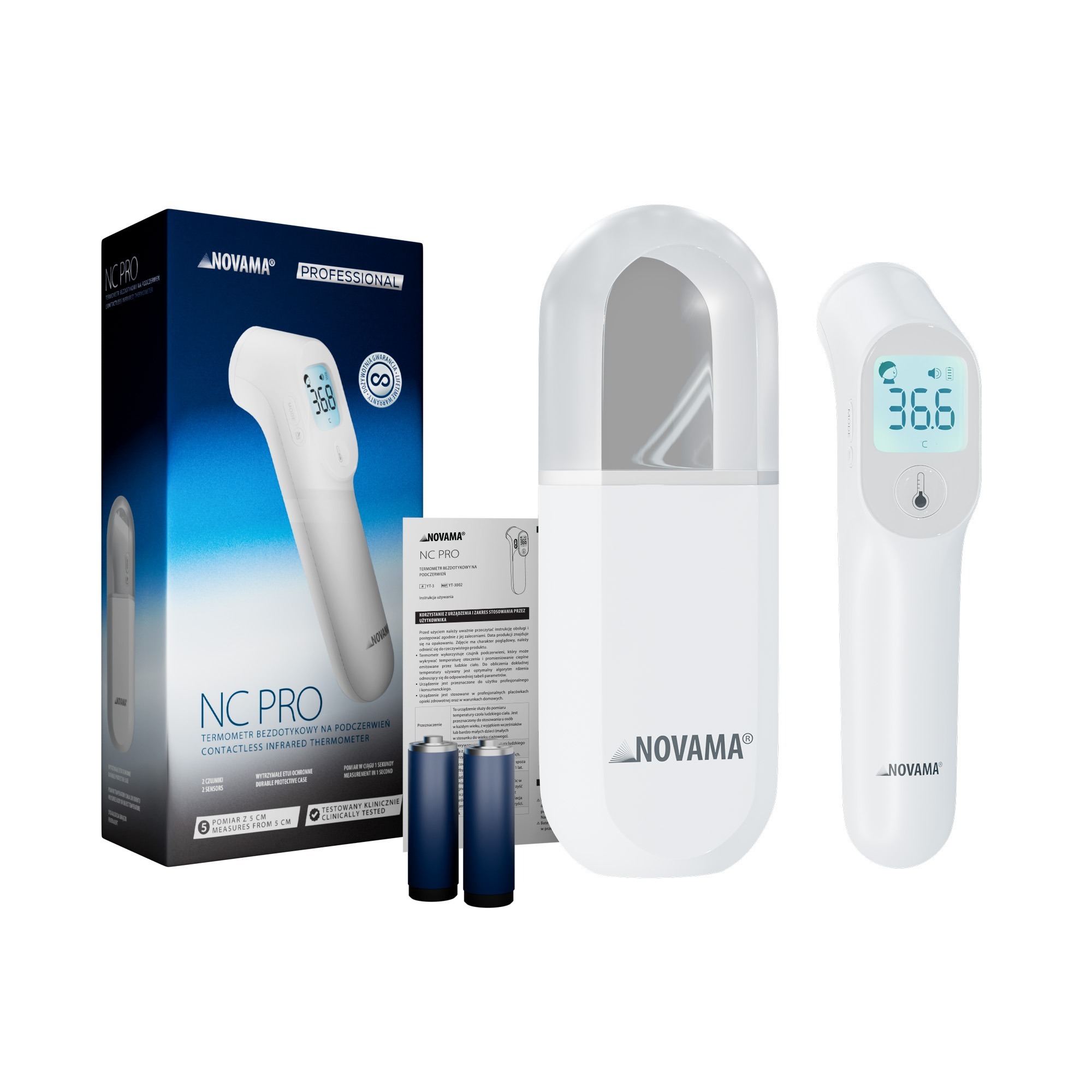 NOVAMA NC PRO Bezdotykový teplomer s detektorom vzdialenosti