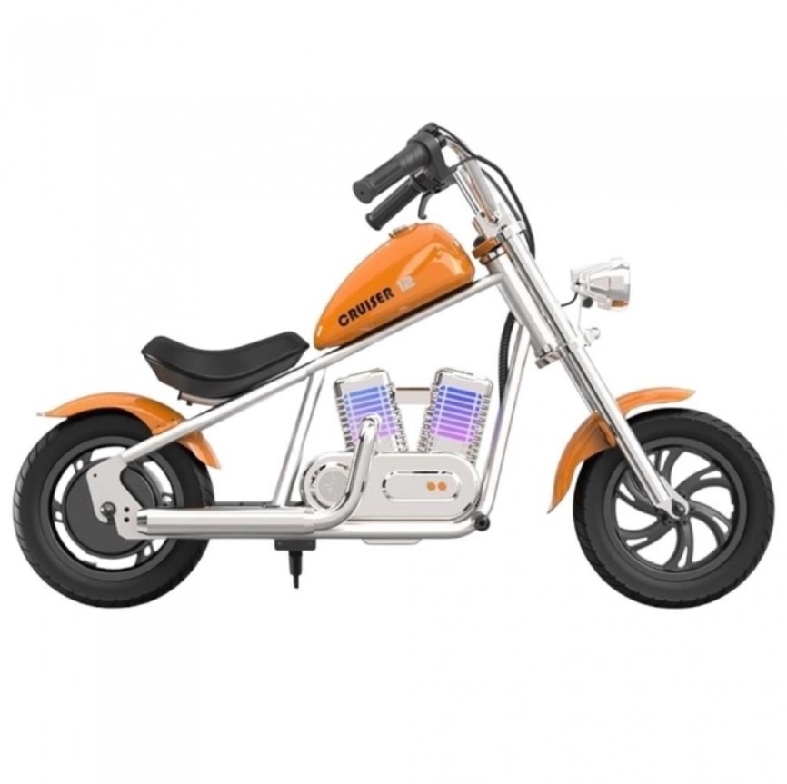 Hyper Gogo Pioneer C12 APP Detská el. motorka s aplikáciou, BT, RGB podsvietenie, oranžová