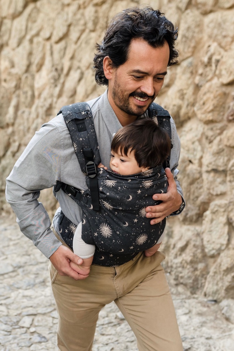 Boba X Organic Detský nosič s potlačou kozmos