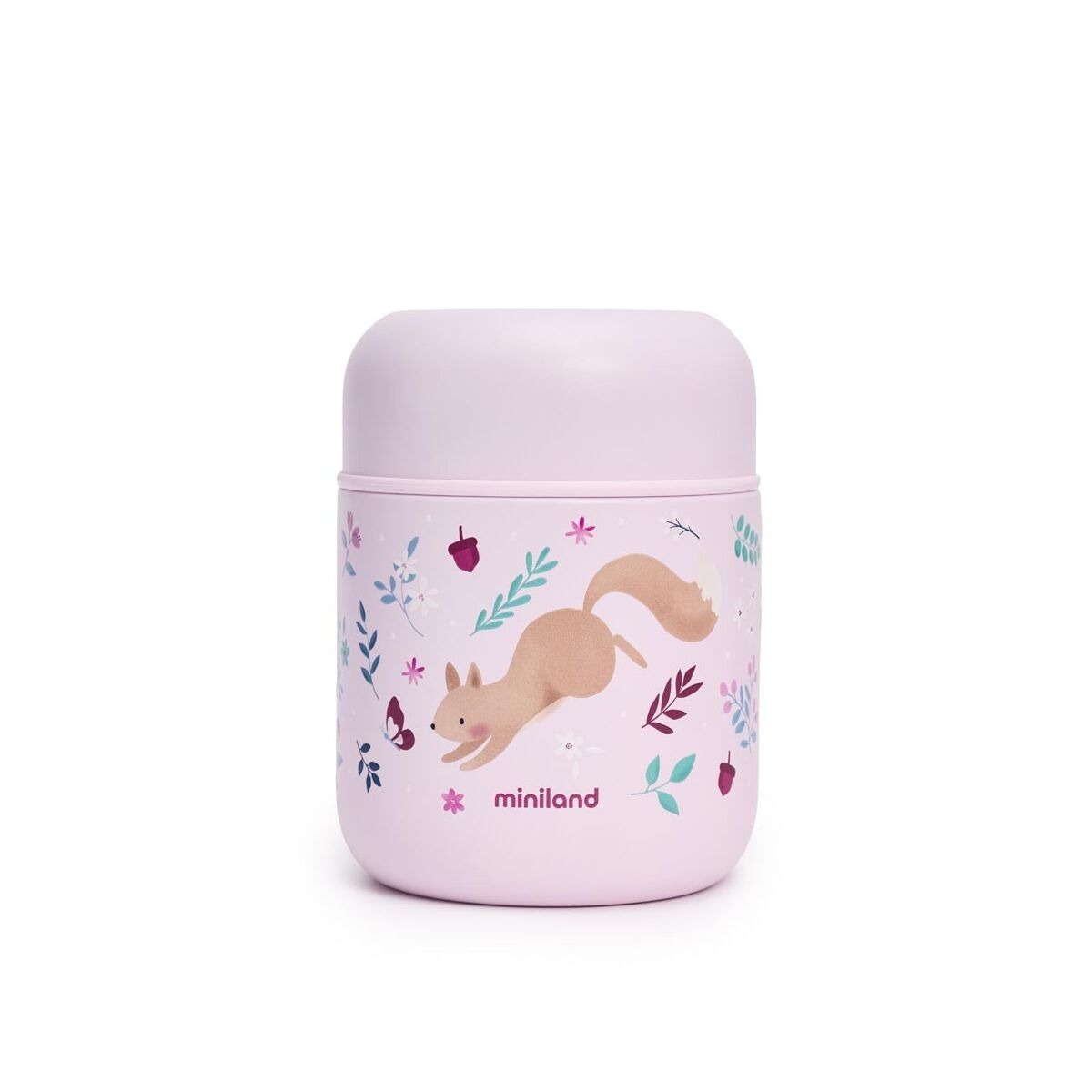 Miniland Mini termoska na jedlo Dreamland 280 ml – Veveričky