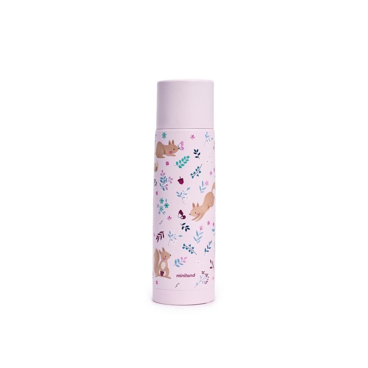 Miniland Detská nerezová termoska Dreamland 500 ml - Veveričky
