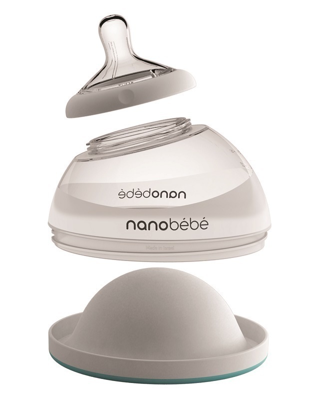 Nanobébé Fľaša na kŕmenie / skladovanie mlieka, 150ml + náhradný cumlík - 2ks, 0m+, tyrkys