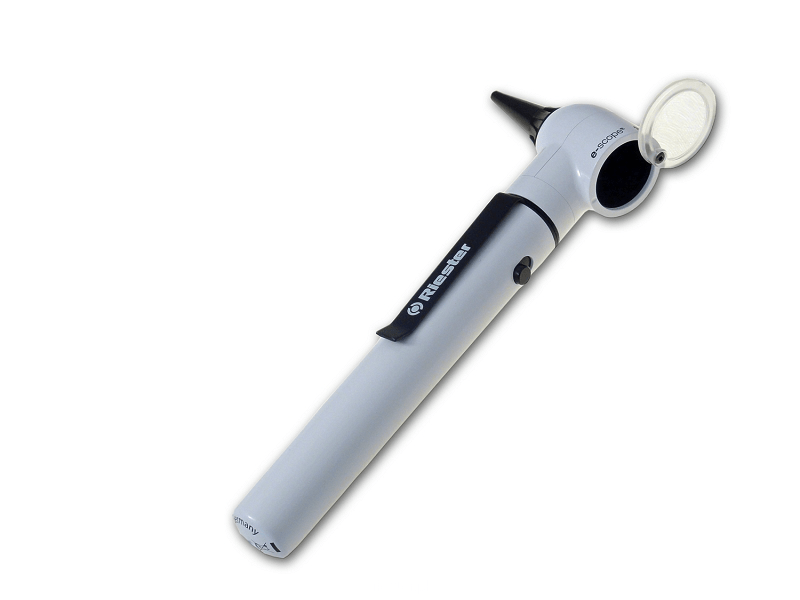 Riester e-scope® Optický otoskop s inovatívnym 3,7V (5500 K) LED svetlom, v púzdre, biely