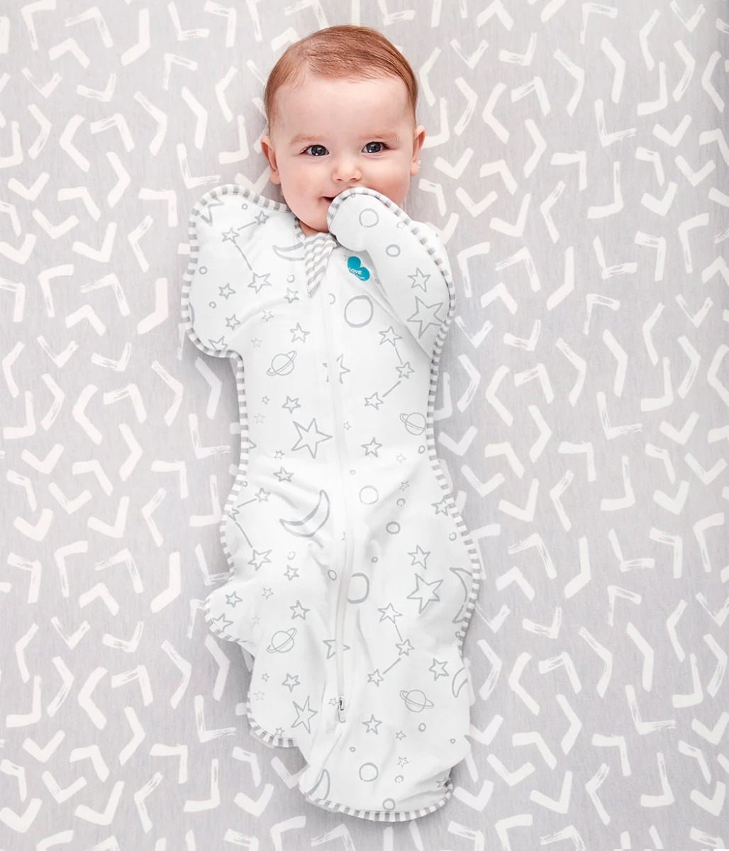 Love To Dream Swaddle UP - Zavinovačka, veľkosť S, biela, Vesmír STAGE1 - 1 TOG Originál