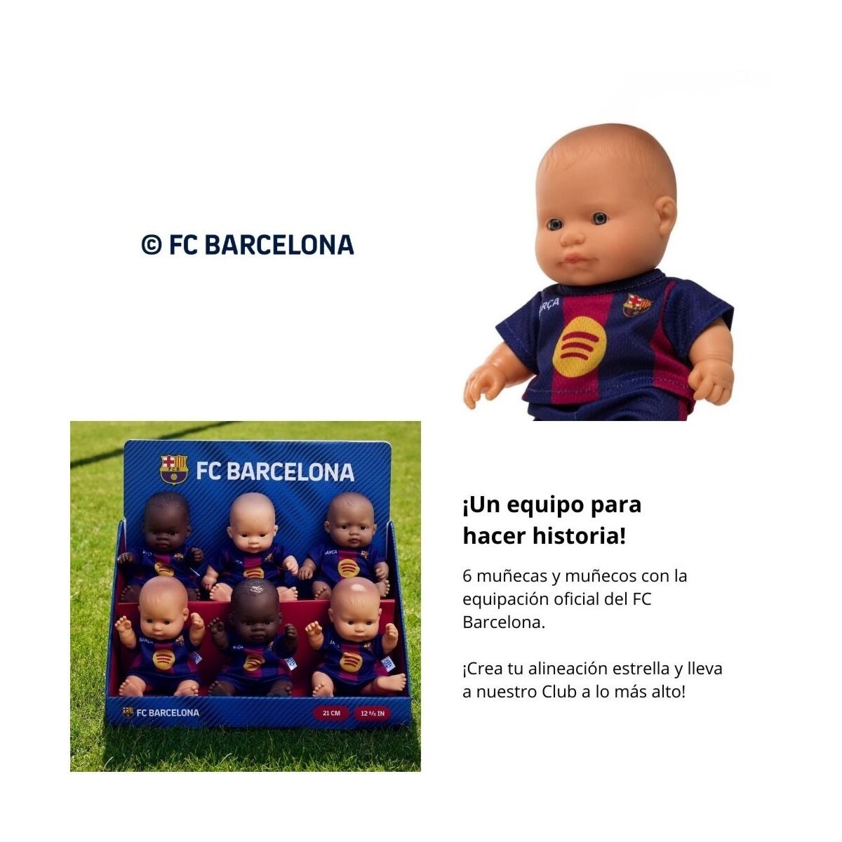 Miniland Realistická bábika FC Barcelona – Chlapček (Európan), 21 cm