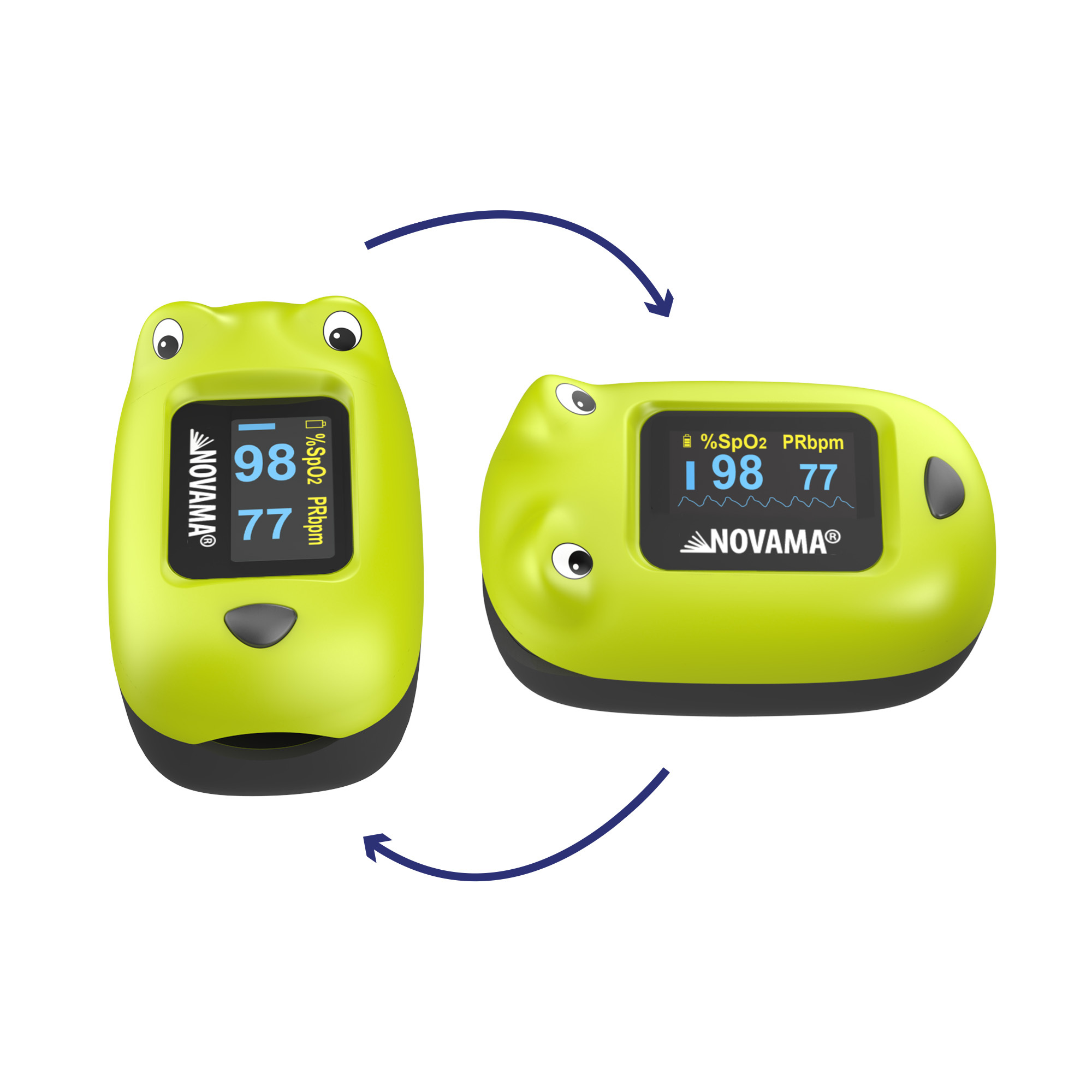 NOVAMA FROXY Pulzný oxymeter pre deti nad 10 kg s motívom zvieratka