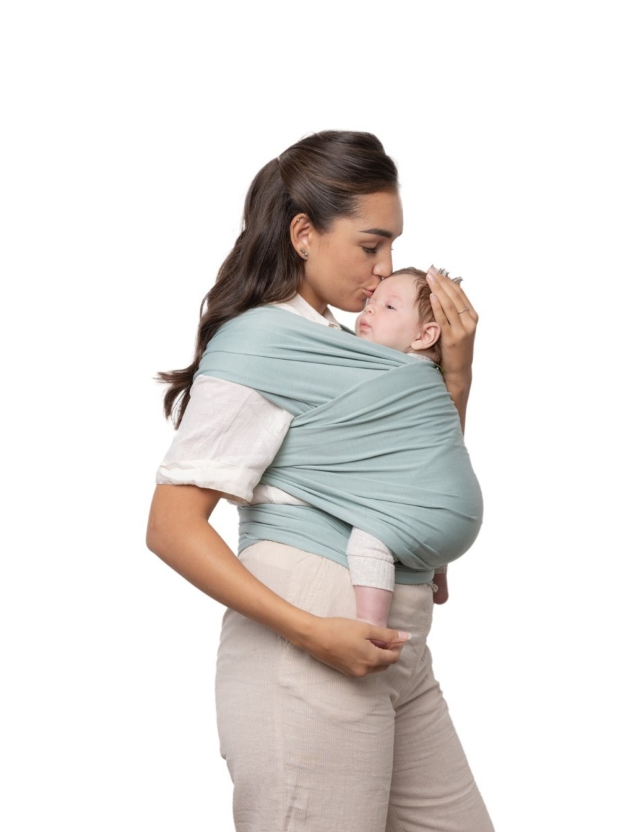 BOBA Wrap Šatka na nosenie detí, morská zelená