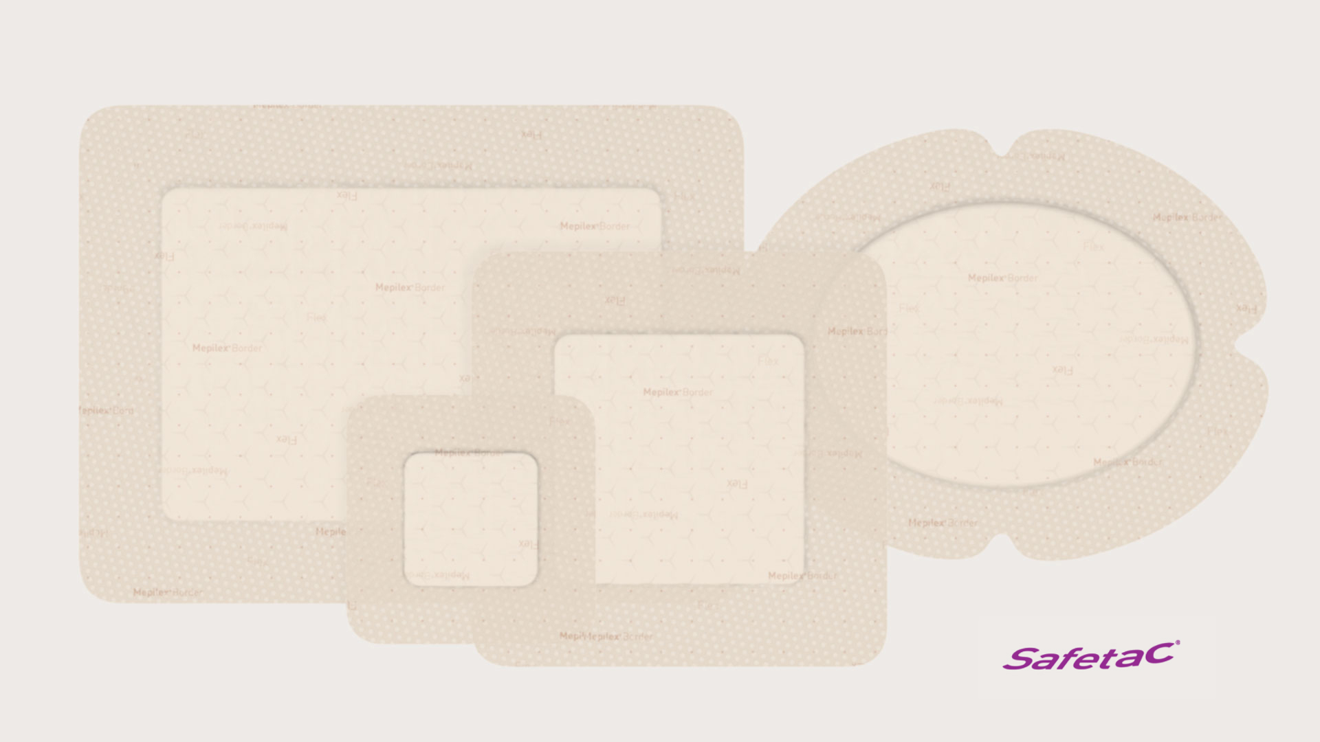 Molnlycke Mepilex Border FLEX obväz 7,5 x 7,5cm, 5 ks
