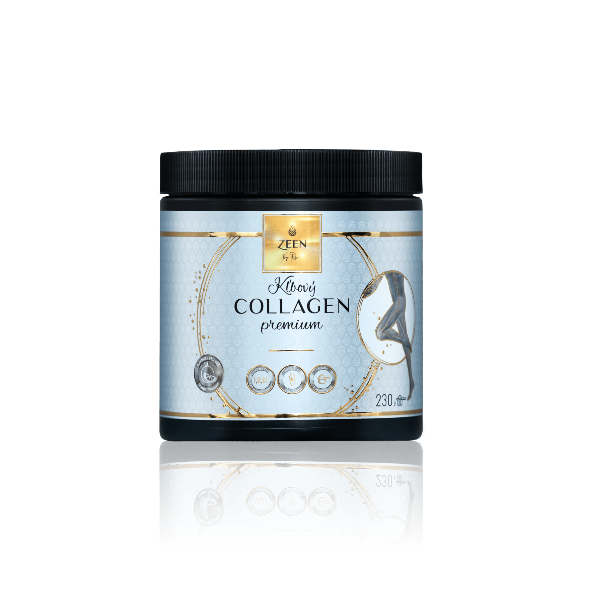 ZEEN Premium Kĺbový Collagen, Výživový doplnok-Morský kolagén s príchuťou Citrón, 35x7,2g