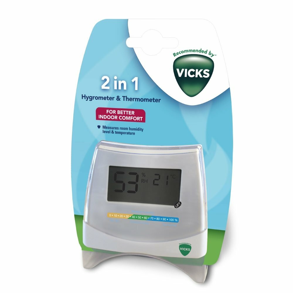 VICKS  V70, Vlhkomer a teplomer 2v1