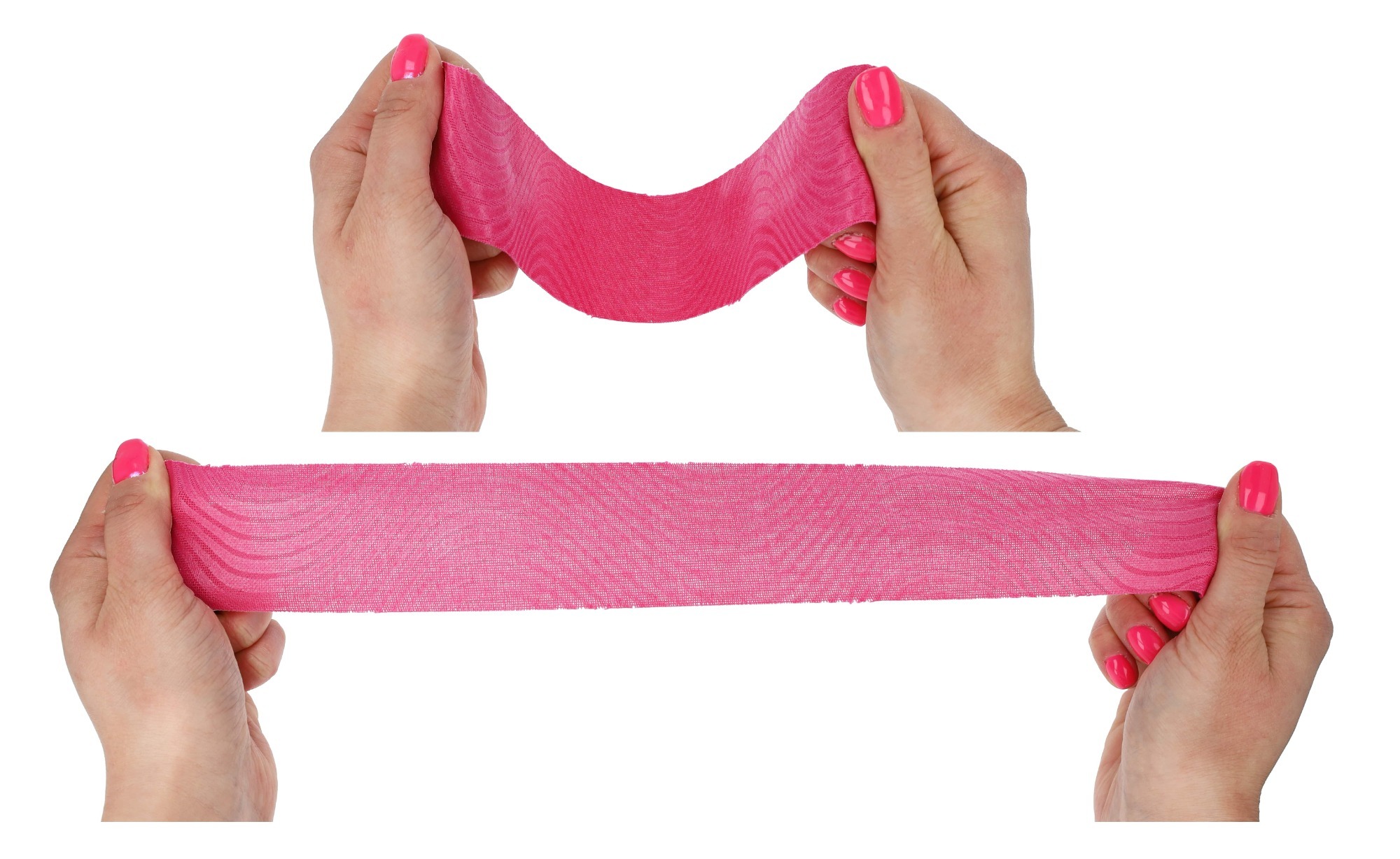 NOVAMA KINO2 PRE-CUT Predstrihaná kineziologická páska 5cmx5m/so segmentami 25cm, ružová