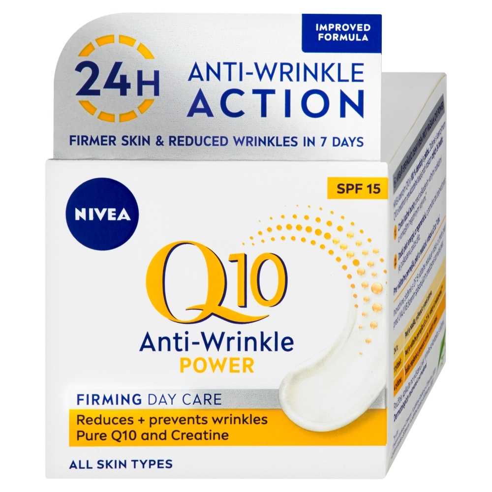 NIVEA Nivea®Q10 Power spevňujúci denný krém proti vráskam OF 15, 50 ml