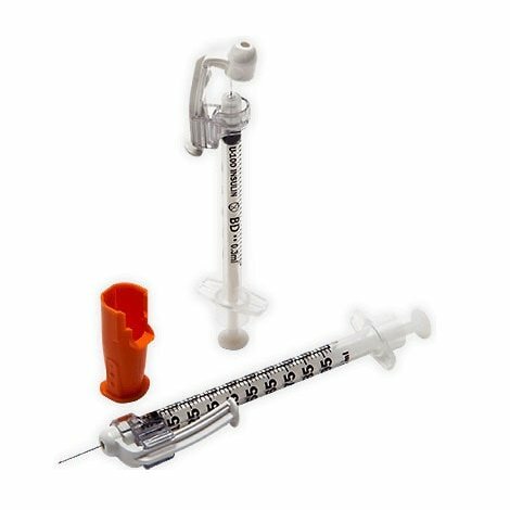 BD Safety Glide Inzulínová striekačka - 0.5 ml 30G x 5/16, 100ks