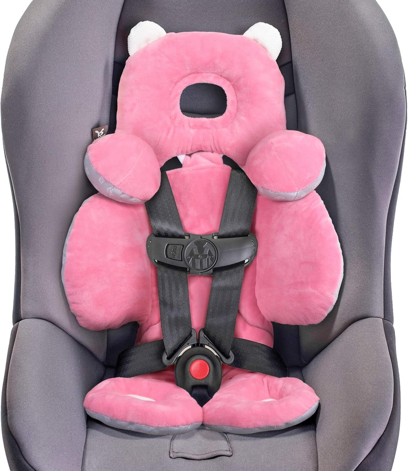 Benbat Body Support– Ergonomická obojstranná vložka do autosedačky a kočíka, 0-12m, ružová