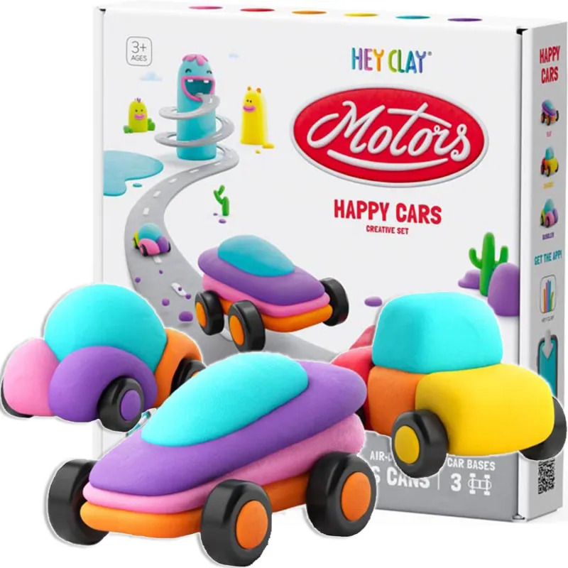 HEY CLAY Eco Cars Modelovacia hmota - Autá