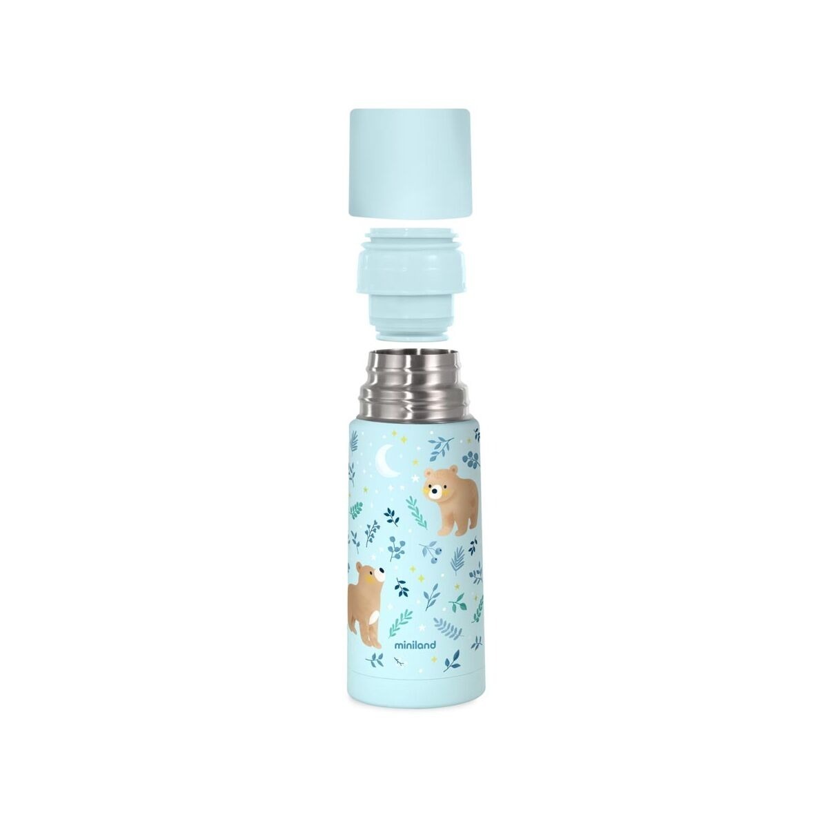 Miniland Detská nerezová termoska Dreamland 350 ml - medvedíky