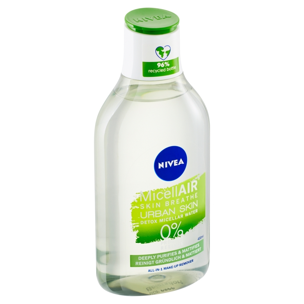 NIVEA MicellAir Urban Skin Detox Micelárna voda, 400 ml