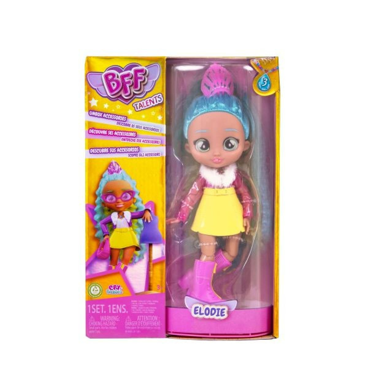 IMC Toys Cry Babies - Bábika BFF módna návrhárka Elodie séria 3