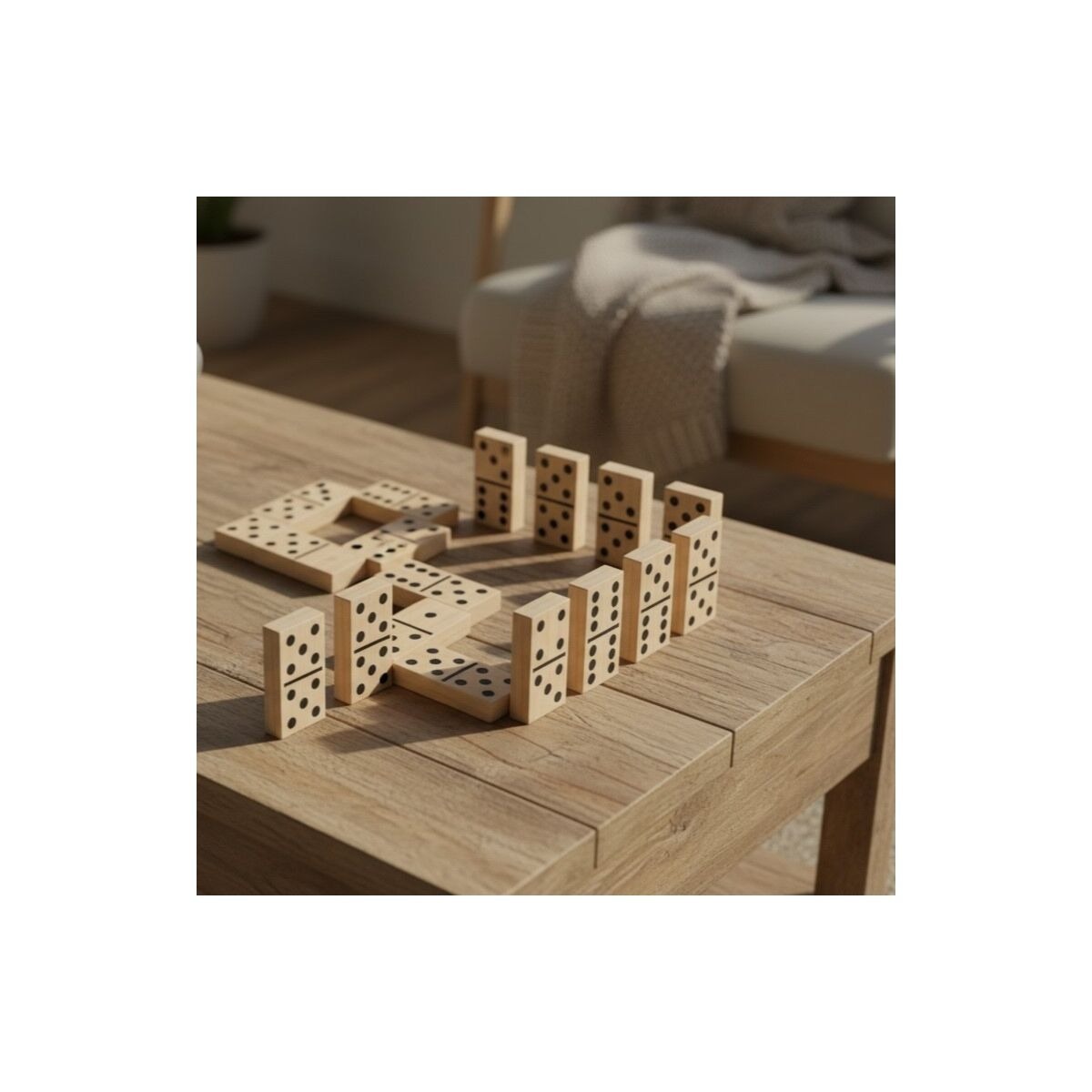 Miniland Nadrozmerná hra Domino XL Mind&Move – Obrie dieliky pre deti