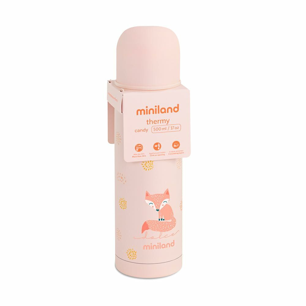 Miniland Dolce Termoska, 500 ml, ružová