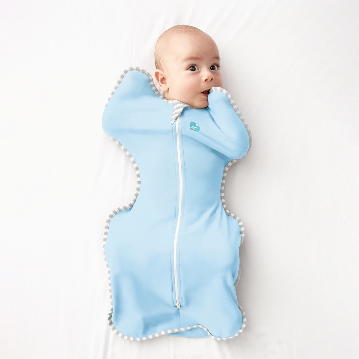 Love To Dream Swaddle UP Lite - Zavinovačka, veľkosť M, light blue,  FÁZA 1, 3-6m, 6-8,5kg