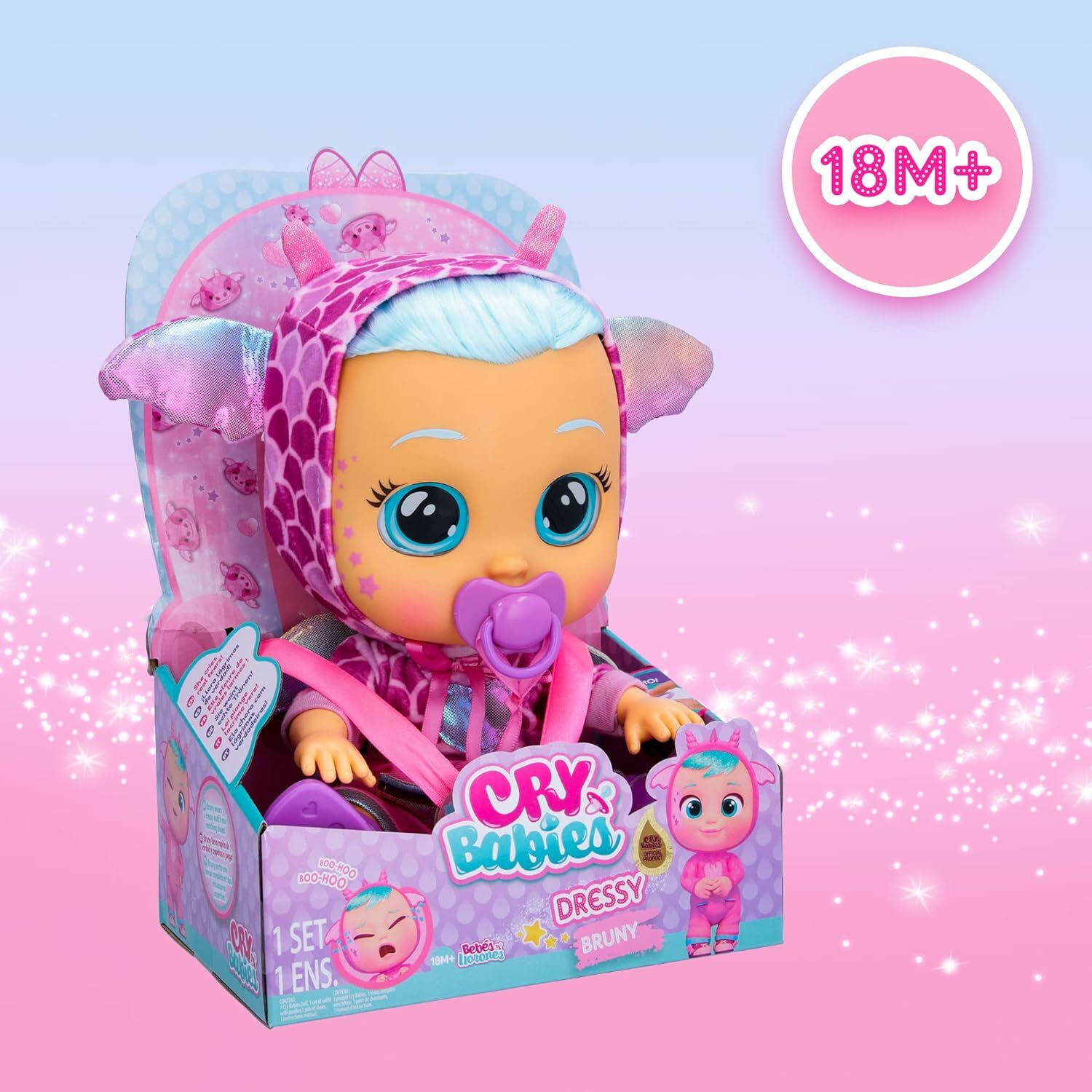 IMC Toys Cry Babies - Dressy Fantasy - Bábika Bruny