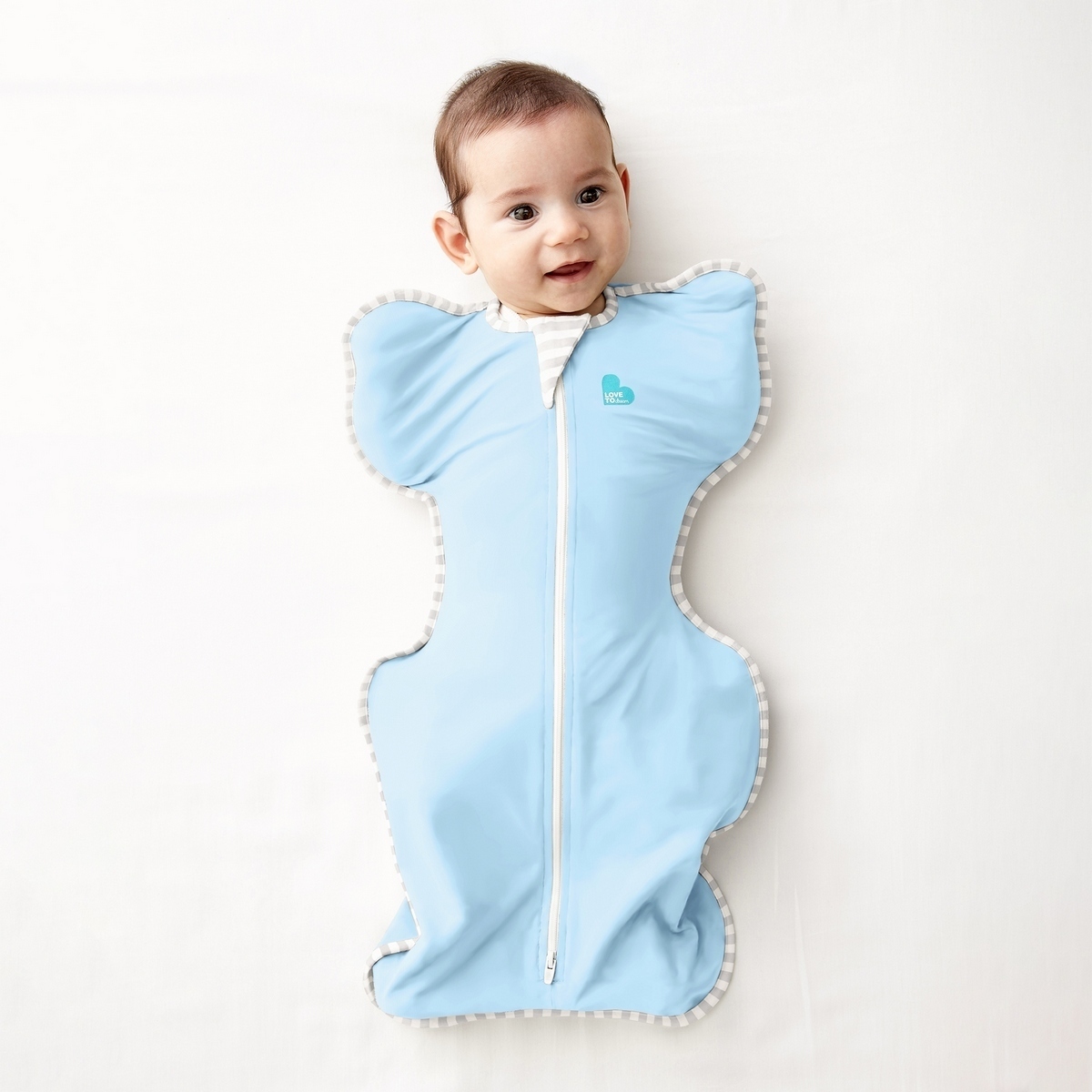 Love To Dream Swaddle UP Lite - Zavinovačka, veľkosť M, light blue,  FÁZA 1, 3-6m, 6-8,5kg